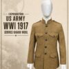 (REPRODUCTION) US Army WWI 1917 Service Khakhi wool coat or Tunic