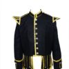 (REPRODUCTION) Black Pipe Band Doublet (with gold bullion trim and gold buttons):