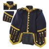 (REPRODUCTION)  Black wool Pipe Band Doublet