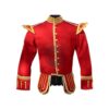 (REPRODUCTION) Red Pipe Band Doublet (with gold braid trim):