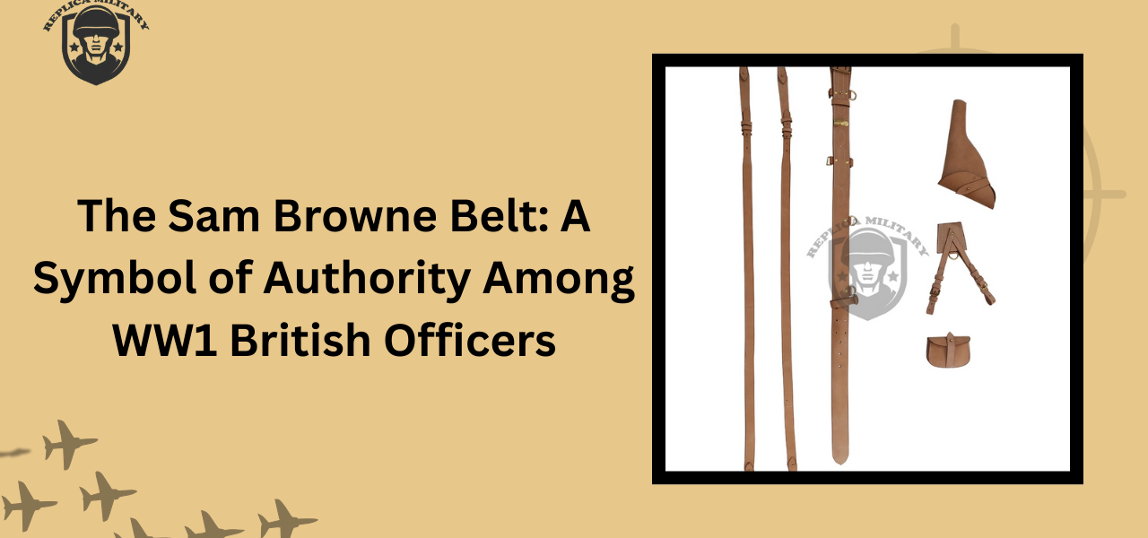 WW1 British officers Sam Browne belt