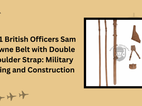 WW1 British Officers Sam Browne Belt with Double Shoulder Strap: Military Timing and Construction