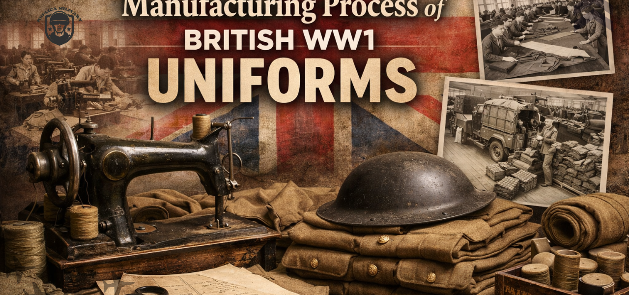 manufacturing process British WW1 uniforms