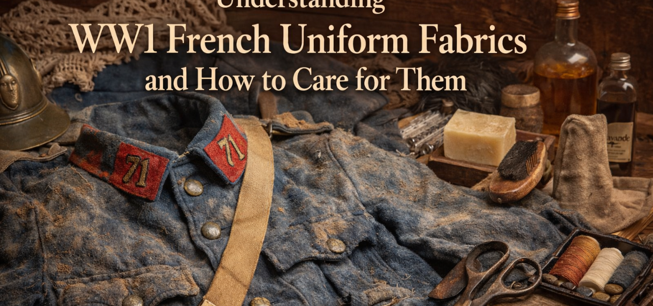 WW1 French uniform fabric care