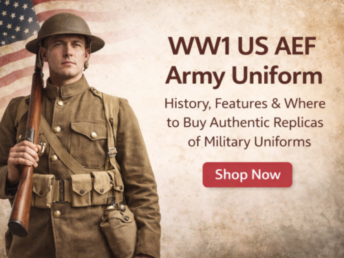 WW1 US AEF Army Uniform: History, Features and Where to Buy Real Military Replicas.