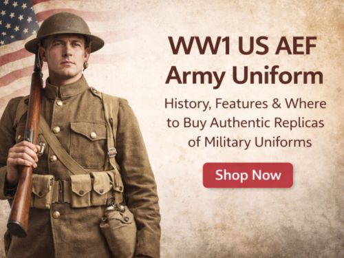 WW1 US AEF Army Uniform: History, Features and Where to Buy Real Military Replicas.