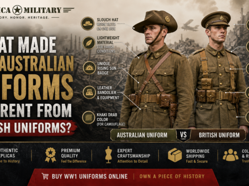 What Made WW1 Australian Uniforms Different from British Uniforms?