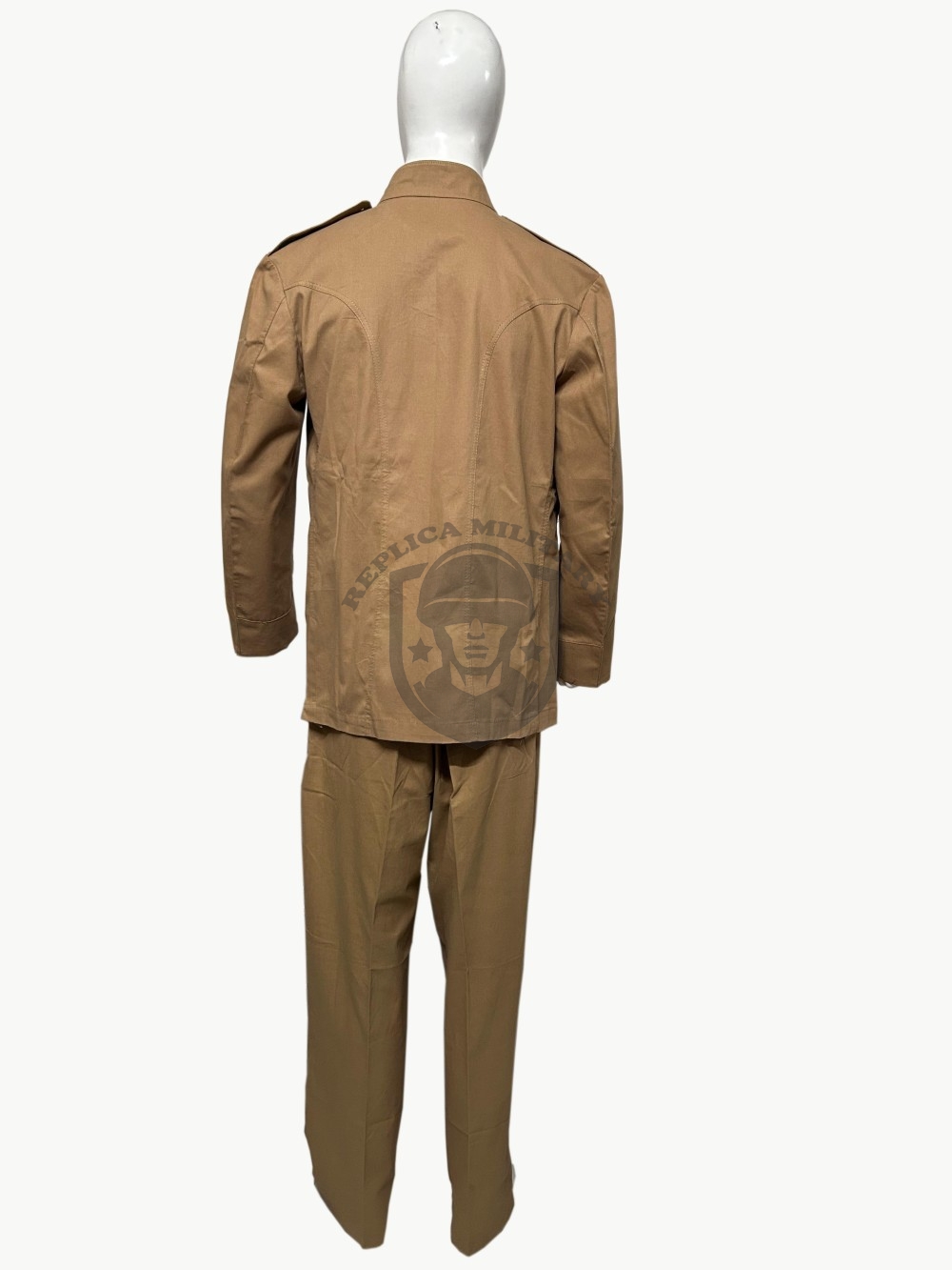 Reproduction Khaki Cotton Service Tunic – British Boer War Era 3 Reproduction Khaki Cotton Service Tunic – British Boer War Era - Image 3