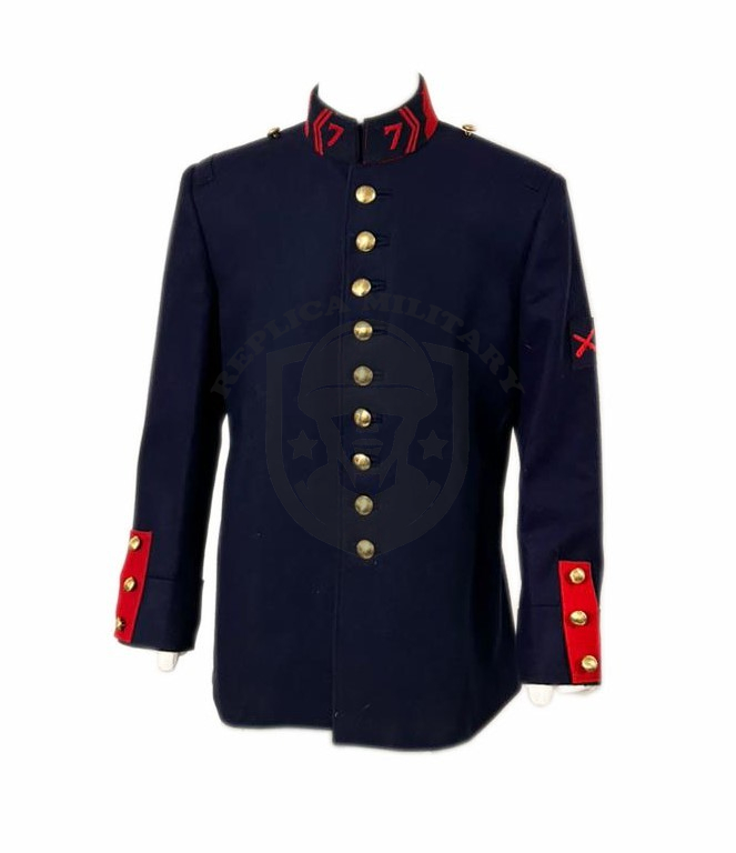 Reproduction WW1 French 1915 Cuirassier-Mitrailleur Tunic 1 Reproduction WW1 French 1915 Cuirassier-Mitrailleur Tunic