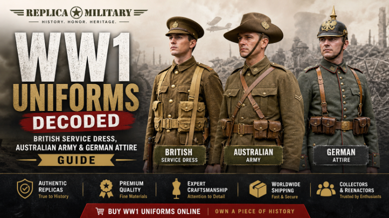 WW1 Uniforms Decoded: British Service Dress, Australian Army & German Attire Guide 2 Screenshot 2026 05 13 184309