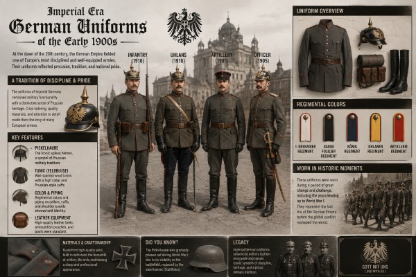 Imperial Era German Uniforms of the early 1900s