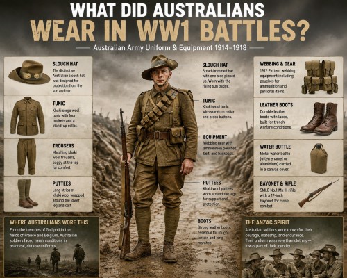 What Did Australians Wear in WW1 Battles?