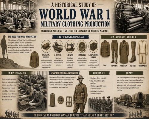 A Historical Study of World War 1 Military Clothing Production