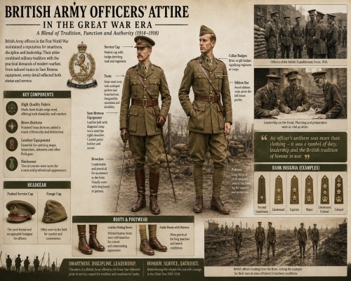 British Army Officers’ Attire in the Great War Era