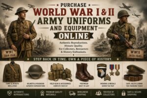 Purchase World War I & II Army Uniforms and Equipment Online