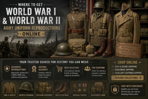 Where to Get World War I & World War II Army Uniform Reproductions Online