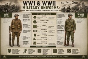 WW1 & WWII Military Uniforms: Major Differences & Changes Over Time