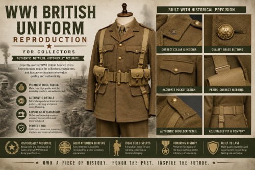 High-Quality WW1 British Uniform Reproduction for Collectors