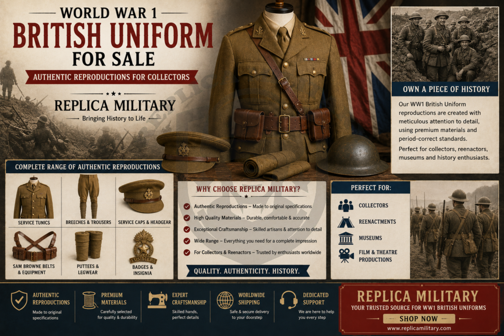 World War 1 British Uniform for Sale: Authentic Reproductions for Collectors