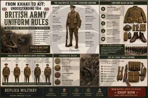 From Khaki to Kit: Understanding 1914 British Army Uniform Rules