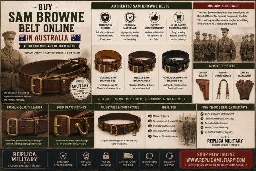 Buy Sam Browne Belt Online in Australia – Authentic Military Officer Belts