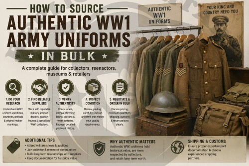 How to Source Authentic WW1 Army Uniforms in Bulk