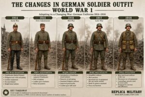 The Changes in German soldier outfit World War 1