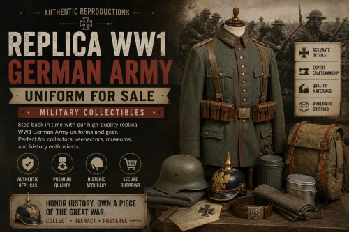 Replica WW1 German Army Uniform for Sale – Military Collectibles