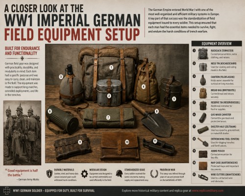 A Closer Look at the WW1 Imperial German Field Equipment Setup